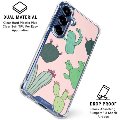 Cactus Print Galaxy S25 Plus Clear Case