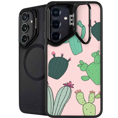 Cactus Print Galaxy S26 Kickstand Case