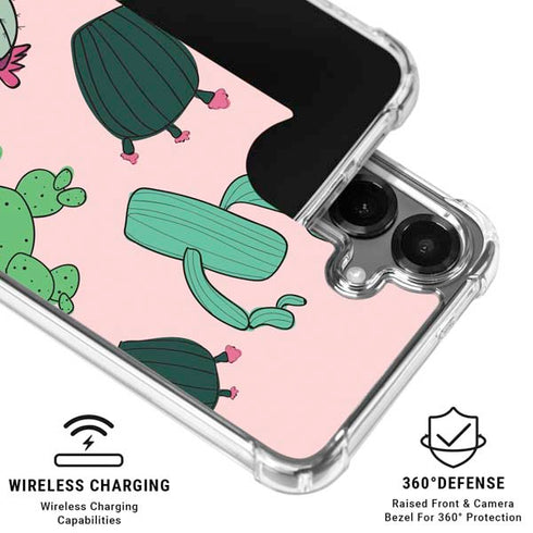 Cactus Print Galaxy S26 Plus Clear Case