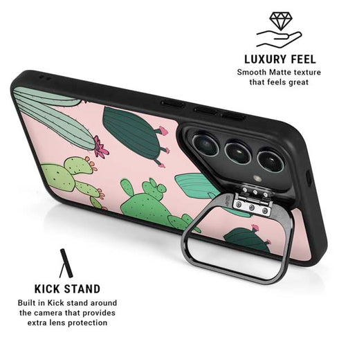 Cactus Print Galaxy S26 Plus Kickstand Case
