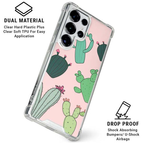 Cactus Print Galaxy S26 Ultra Clear Case