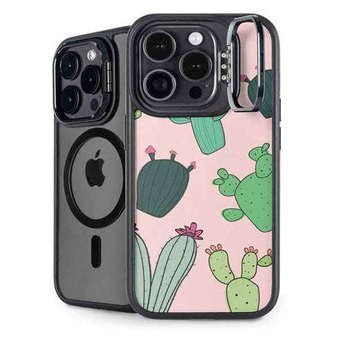 Cactus Print iPhone 15 Pro Kickstand Case