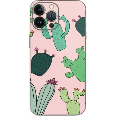 Cactus Print iPhone 15 Pro Max Skin