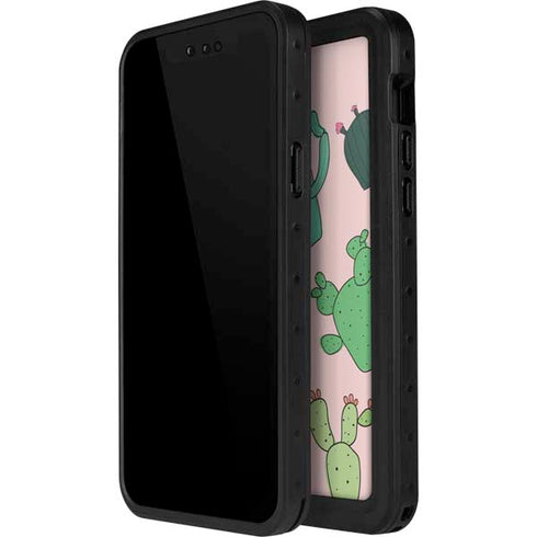 Cactus Print iPhone 15 Pro Waterproof Case