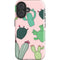 Cactus Print iPhone 16 Plus Impact Case