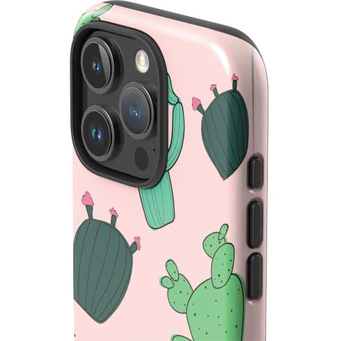 Cactus Print iPhone 16 Pro Impact Case