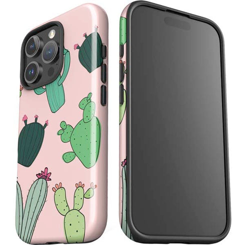 Cactus Print iPhone 16 Pro Impact Case
