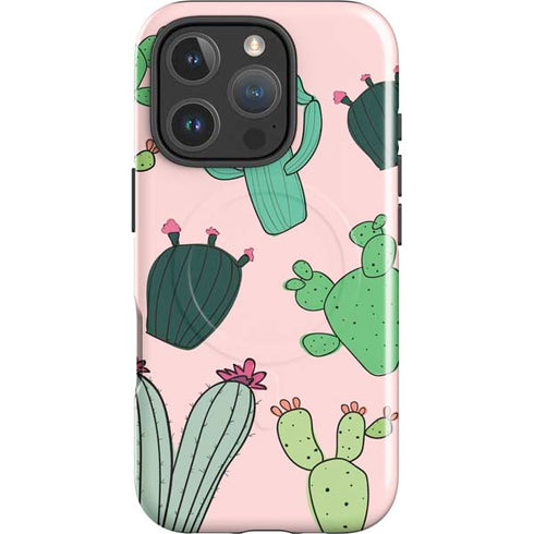 Cactus Print iPhone 16 Pro Magsafe Impact Case