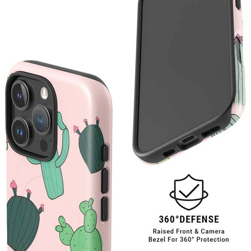 Cactus Print iPhone 16 Pro Magsafe Impact Case