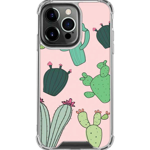 Cactus Print iPhone 16 Pro Max Clear Case