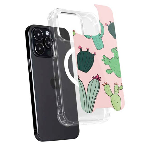 Cactus Print iPhone 16 Pro Max MagSafe Case