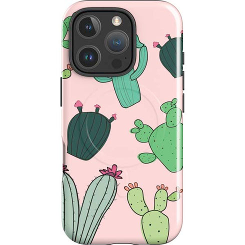 Cactus Print iPhone 16 Pro Max Magsafe Impact Case