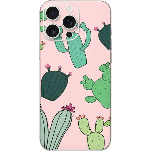 Cactus Print iPhone 16 Pro Max Skin