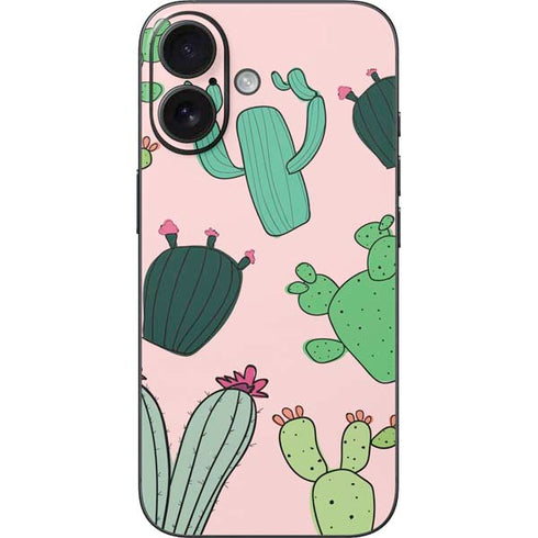 Cactus Print iPhone 16 Skin