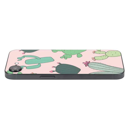 Cactus Print iPhone 16e Skin