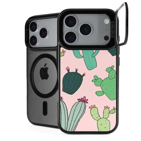Cactus Print iPhone 18 Pro Kickstand Case