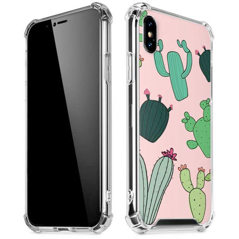 Cactus Print iPhone X/XS Clear Case