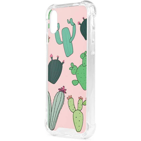Cactus Print iPhone XS Clear Case