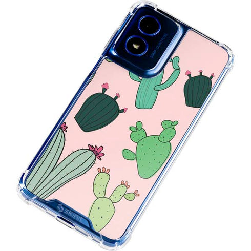 Cactus Print Moto G 5G (2024) Clear Case