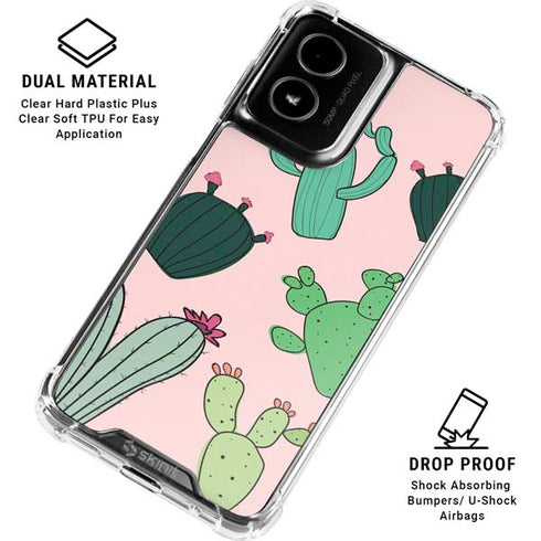 Cactus Print Moto G Power 5G (2024) Clear Case