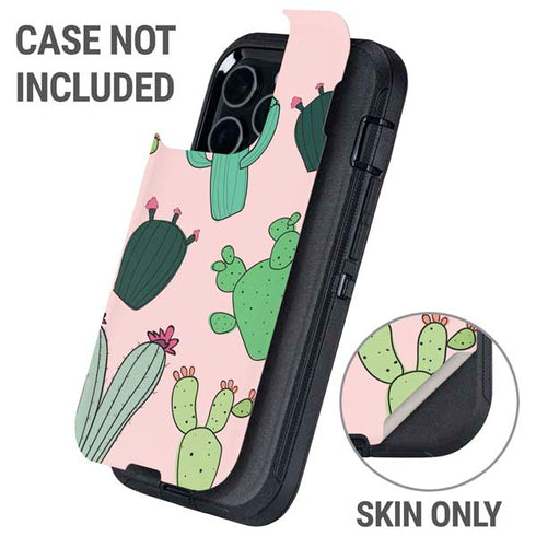 Cactus Print Otterbox Defender iPhone Skin