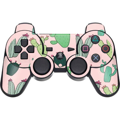 Cactus Print PS3 Dual Shock wireless controller Skin