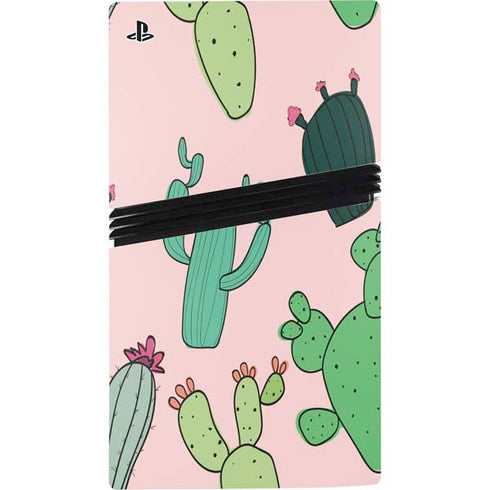 Cactus Print PS5 Pro Console Skin