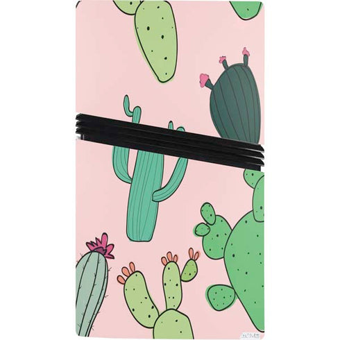 Cactus Print PS5 Pro Console Skin
