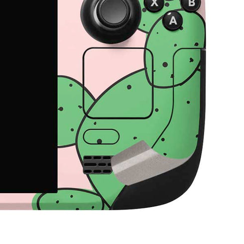 Cactus Print Steam Deck Handheld Gaming Computer OLED Skin