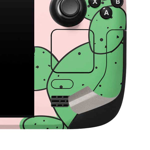 Cactus Print Steam Deck Handheld Gaming Computer Skin