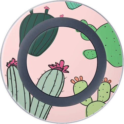 Cactus Print Wireless Charger Skin