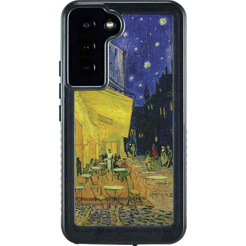 Cafe Terrace at Night by Van Gogh Galaxy S24 Plus Waterproof Case