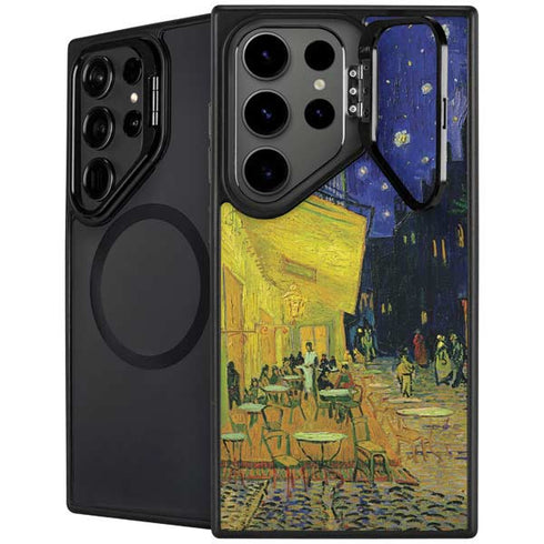 Cafe Terrace at Night by Van Gogh Galaxy S25 Ultra Kickstand Case