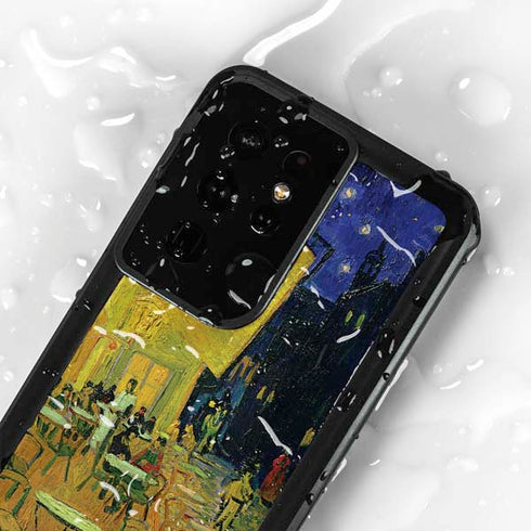 Cafe Terrace at Night by Van Gogh Galaxy S24 Ultra Waterproof Case