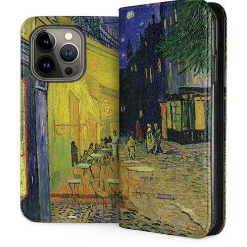 Cafe Terrace at Night by Van Gogh iPhone 13 Pro Folio Case