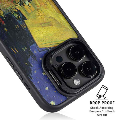 Cafe Terrace at Night by Van Gogh iPhone 13 Pro Kickstand Case