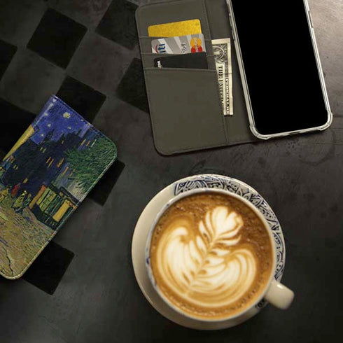 Cafe Terrace at Night by Van Gogh iPhone 14 Folio Case