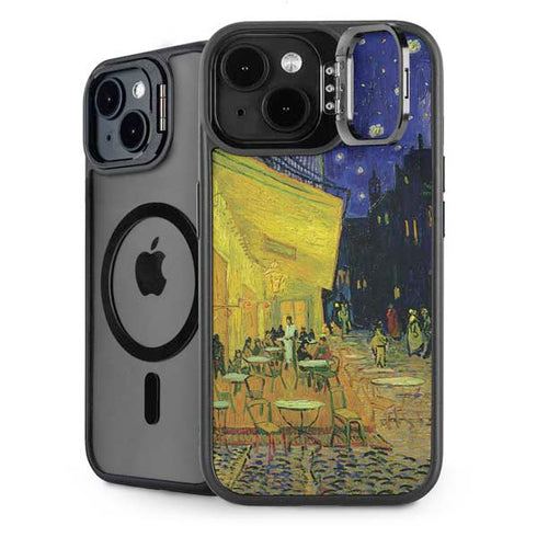 Cafe Terrace at Night by Van Gogh iPhone 14 Plus Kickstand Case