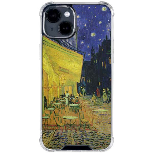 Cafe Terrace at Night by Van Gogh iPhone 15 Clear Case