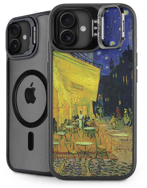 Cafe Terrace at Night by Van Gogh iPhone 16 Kickstand Case