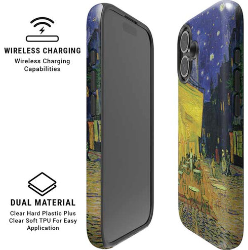 Cafe Terrace at Night by Van Gogh iPhone 16 Magsafe Impact Case