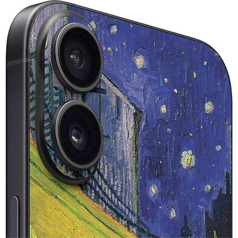 Cafe Terrace at Night by Van Gogh iPhone 16 Plus Skin
