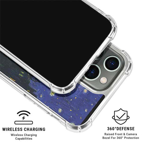 Cafe Terrace at Night by Van Gogh iPhone 16 Pro Clear Case