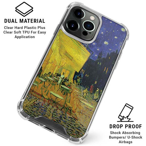 Cafe Terrace at Night by Van Gogh iPhone 16 Pro Clear Case
