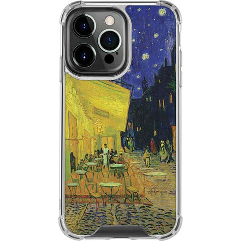 Cafe Terrace at Night by Van Gogh iPhone 16 Pro Max Clear Case