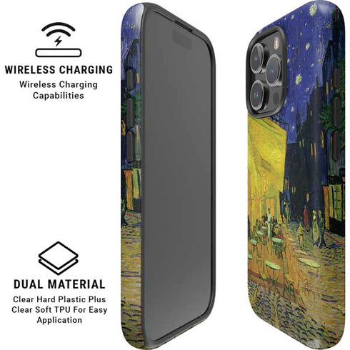 Cafe Terrace at Night by Van Gogh iPhone 16 Pro Max Magsafe Impact Case