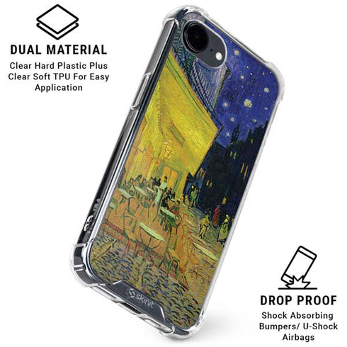 Cafe Terrace at Night by Van Gogh iPhone 16e Clear Case