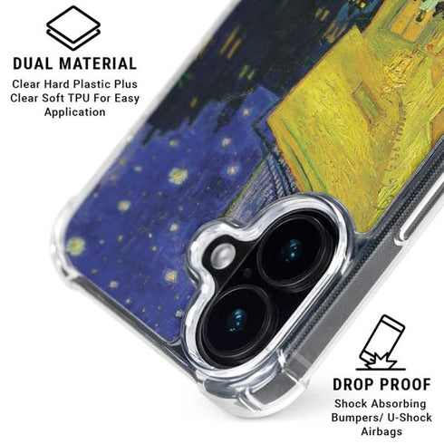 Cafe Terrace at Night by Van Gogh iPhone 17 Clear Case