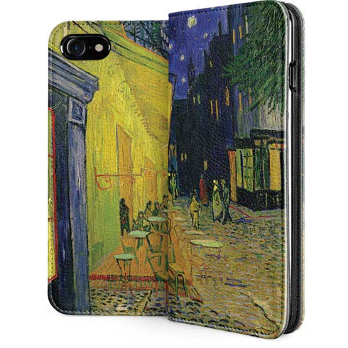 Cafe Terrace at Night by Van Gogh iPhone SE (2nd & 3rd Gen) Folio Case
