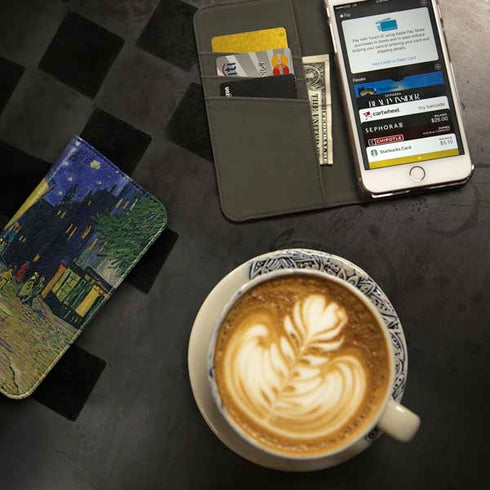 Cafe Terrace at Night by Van Gogh iPhone SE (2nd & 3rd Gen) Folio Case